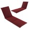 Folding Outdoor Chaise Cushion Pad with Adjustable Fixing Straps